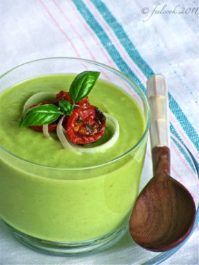 Crema fredda di zucchine e porri