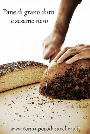 Lunga Lievitazione: Pane di grano duro e sesamo nero