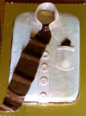 Torta camicia e cravatta del papà