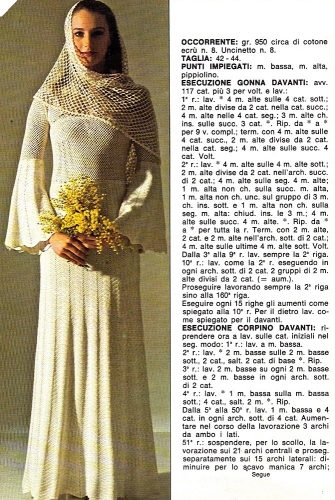Uncinetto: Abito da sposa vintage