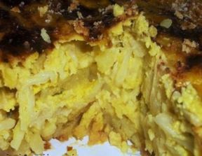 Tortiera di patate, cipolle e cavolfiore