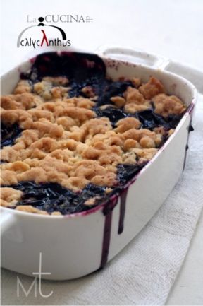 crumble di mirtilli