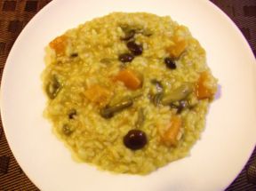 RISOTTO CON ZUCCA E FUNGHI