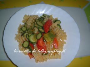 pasta fredda estiva con pomodorini e zucchine