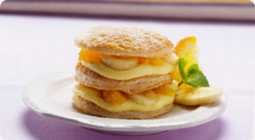 Millefoglie di banane e arance.