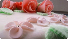 Il fondente nella torta nuziale.