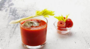 Bloody Mary con ostriche.