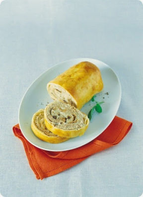 Arrosto in crosta di pasta di pane.