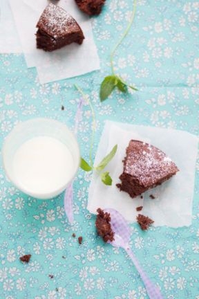 Torta cioccolato e nocciole senza burro / Chocolate and hazelnuts cake without butter