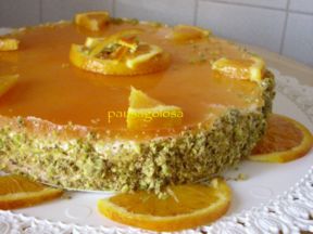ARANCE CHE PASSIONE: Cheesecake all’arancia con granella di pistacchio