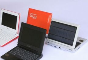 Netbook con celle fotovoltaiche