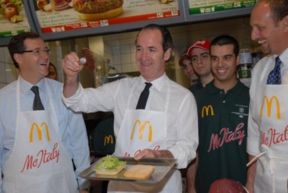 Luca Zaia porta le eccellenze del Made in Italy al McDonald's