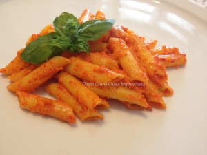 Penne rigate alla crema di peperoni