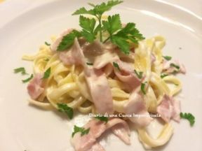 Tagliolini prosciutto e mascarpone