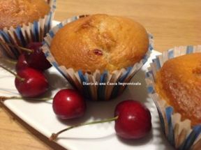 Muffin con cuore di ciliegia