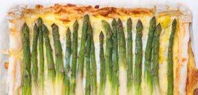 Sfoglia di asparagi e porri