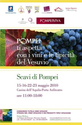 Degustare vino negli scavi di Pompei: troppo bello per essere vero, e invece da questo weekend fino al 30 maggio lo potete fare!
