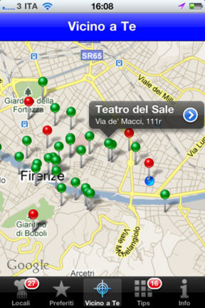 BuonApp Firenze: la più riuscita guida iPhone a Firenze, i suoi eventi e i suoi locali. E un bel modello da seguire