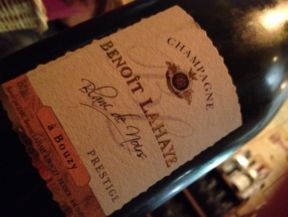 Champagne Benoît Lahaye Prestige: il pinot noir di Bouzy