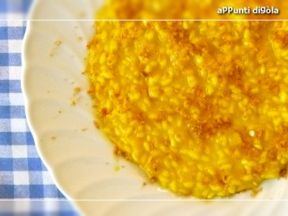 Riso giallo con cristalli di ciccioli