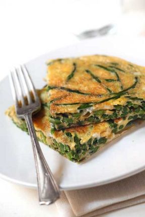 Tortilla di asparagini selvatici