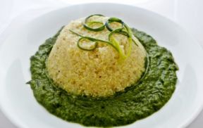 Quinoa con crema di agretti