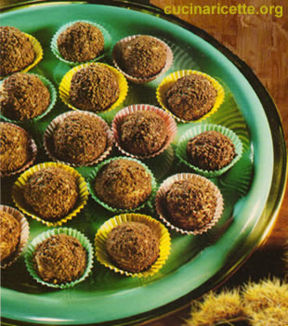 Polpettine dolci di castagne