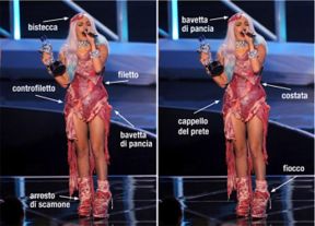 Quanto costa il vestito di carne di Lady Gaga? Meno di quanto pensate