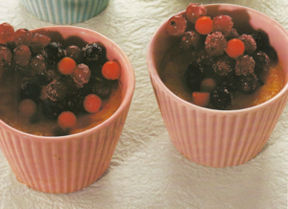 Crema cotta con frutta