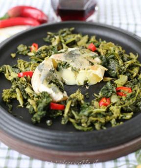 Ricetta Casutin Occelli alla piastra con lardo e cime di rapa