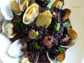 Riso venere con zucchine e vongole