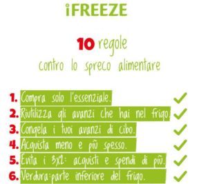 IFREEZE E LE “10 REGOLE CONTRO LO SPRECO ALIMENTARE” (PARTE 2)