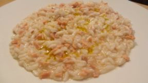 Risotto al salmone affumicato e arancia