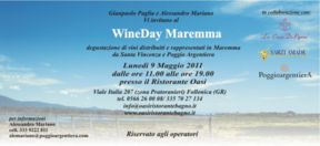 9 Maggio –  Follonica – Wine Day Maremma, la madre di tutte le degustazioni
