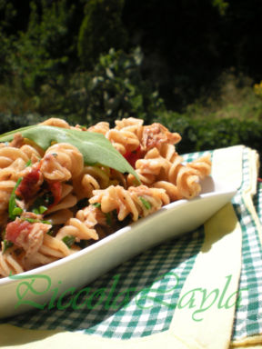 Fusilli di farina Tumminia con Tonno e Rucola