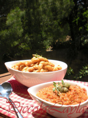 Busiate di farina Tumminia con Pesto di pomodori secchi e tonno