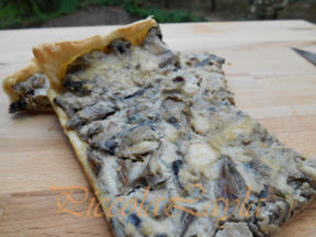 Quiche con Funghi e Crema di Ricotta