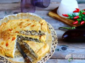 Torta salata di brisè alle melanzane