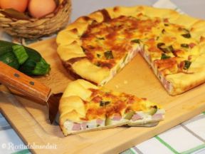 Quiche di Zucchine, Formaggio e Prosciutto