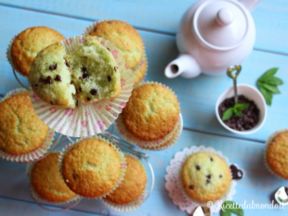 Muffin Menta e gocce di Cioccolato