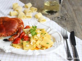 Mezzi Paccheri al Granchio