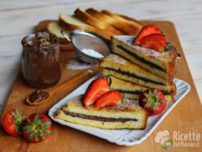 French toast Nutella e fragole