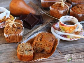 Mini plumcake pere e cioccolato