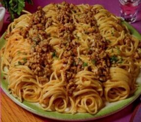 Spaghetti salsiccia e zafferano