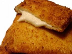 Piselli verdi e mozzarella in frittura