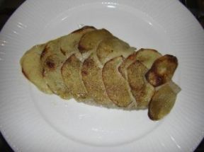 Filetti di rombo in crosta di patate