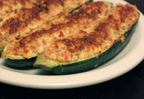 Zucchine ripiene al forno