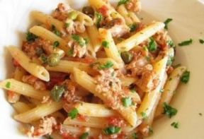 Penne con tonno e timo