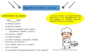 PRIMA DI ENTRARE IN CUCINA – schema sul corretto comportamento e su cosa chiedersi prima di entrare in un Laboratorio di Cucina