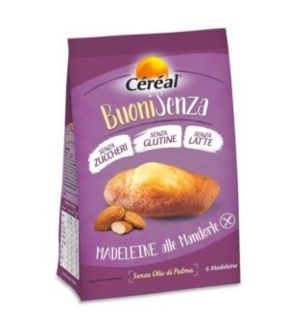 Céréal BuoniSenza Madeleine alle Mandorle: tanto gusto, ma niente zuccheri, glutine, latte e olio di palma!